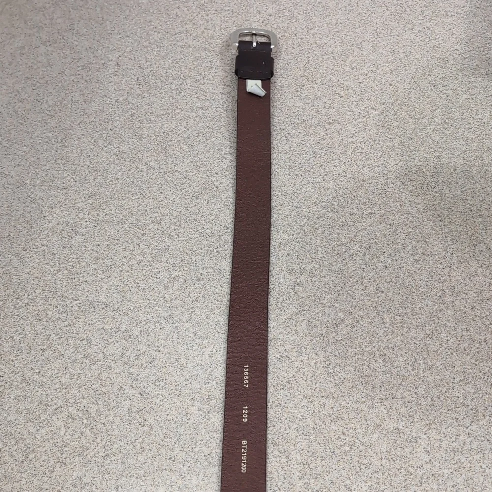 Fossil Brown Leather Belt, Size Men's Large
